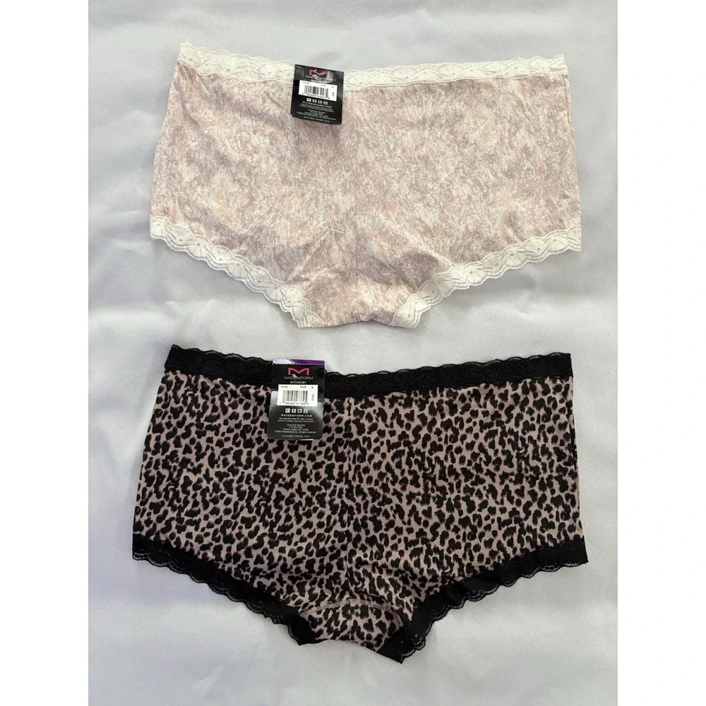 NEW Maidenform One Fab Fit Boyshort Panty 40760 Multicolor Womens 2XLarge 2 Pair - Picture 6 of 8